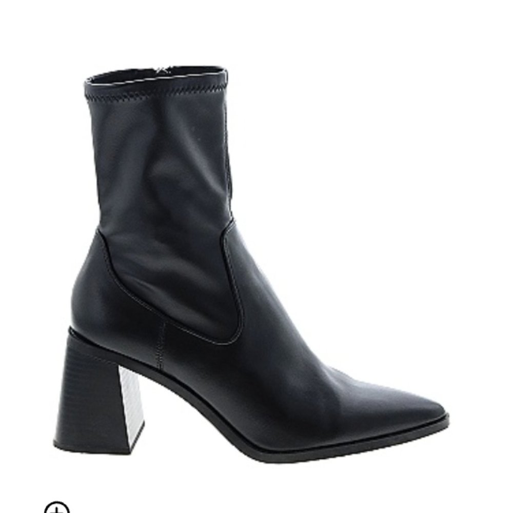 Zara Solid Black Boots - image 1